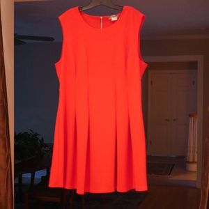 Red Fit and Flare Dress
